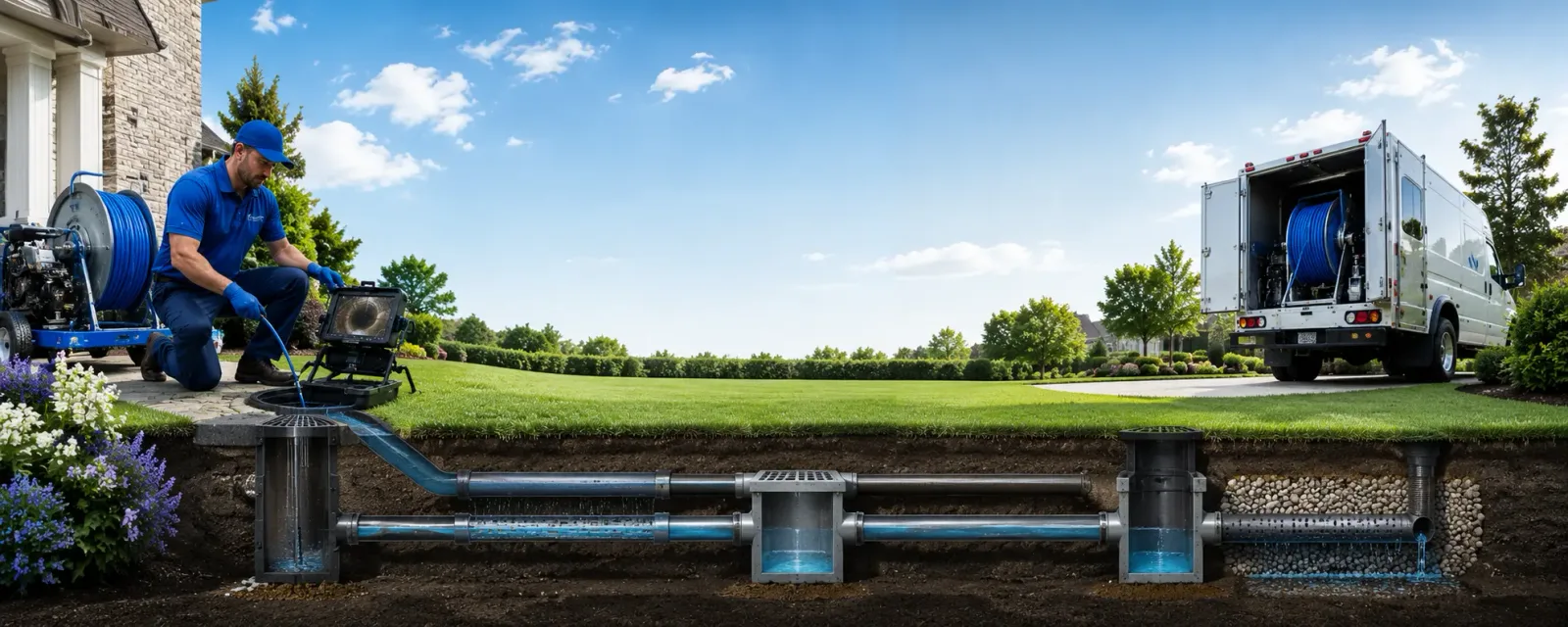 Outdoor drain cleaning information for Groves, TX